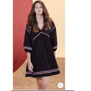 NWOT Devotion Twins Dress Mini Puff Sleeve Colorful  - Anthropologie